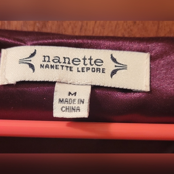 Nanette Nanette Lepore Deep Purple Sequin Blouse - Picture 6 of 8